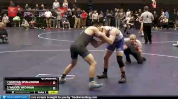 157 lbs Quarterfinal - 7 Derrick Smallwood, Lindsey Wilson vs 2 Wilder Wichman, Thomas More (Ky.)