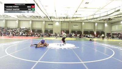 120 lbs Quarterfinal - Juliana Porcu, North Branford* vs Harley Danton, Plainville