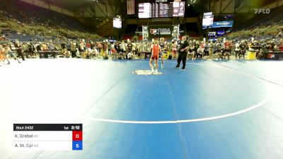 138 lbs Cons 32 #1 - Koltyn Grebel, ND vs Adam St. Cyr, ME