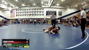 150 lbs 1st Place Match - Niko Giatis, Highland (Medina) vs Drake Brasiel, Aurora