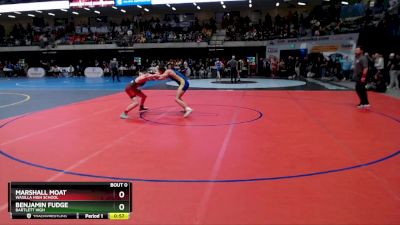 140 lbs Cons. Round 1 - MARSHALL MOAT, Wasilla High School vs Benjamin Fudge, Bartlett High