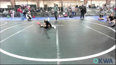 43-46 lbs Semifinal - Raygen Bryant, Prime Wrestling vs Iris Morgan, Madill Takedown