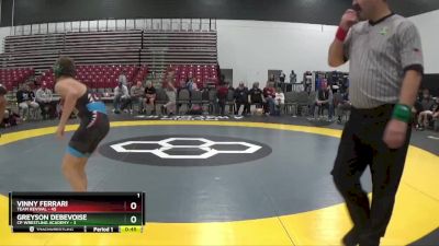 119 lbs Semis & 1st Wrestleback (8 Team) - Vinny Ferrari, Team Revival vs Greyson Debevoise, CP Wrestling Academy