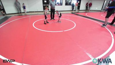43 lbs Rr Rnd 1 - Kohen Crowder, Checotah Matcats vs Tyler Korb, Vinita Kids Wrestling