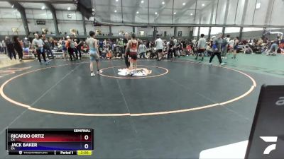 120 lbs Semifinal - Ricardo Ortiz, CA vs Jack Baker, CA