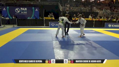 Brayden Eugene De Aguiar Alves vs Bento Melo Cairo De Oliveira 2025 Pan Kids Jiu-Jitsu IBJJF Championship