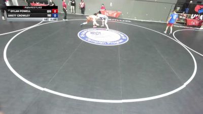 132 lbs Cons. Sub-rd Of 16 - Dylan Powell, South San Francisco Gator WC vs Brett Crowley, Vacaville Wrestling Club