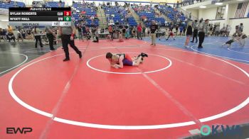110 lbs 3rd Place - Dylan Roberts, Claremore Wrestling Club vs Wyatt Hall, Bristow Elementary Wrestling Club