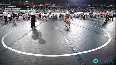 58 lbs 2nd Place - Dylan Harris, Hurricane Wrestling Academy vs Everlee Henderson, Standfast