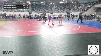 105 lbs Round Of 16 - Emily Hargrove, Mannford Pirate Youth Wrestling vs Bella Hutcheson, Wagoner
