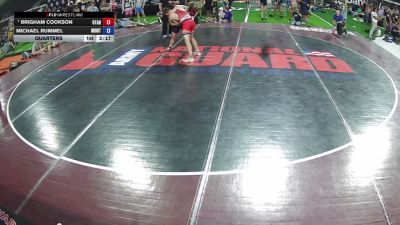 157 lbs Quarters - Brigham Cookson, Utah vs Michael Rummel, Montana