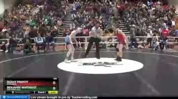 120 lbs Champ. Round 1 - Roany Proffit, Kemmerer vs Benjamin Whitright, Cheyenne East
