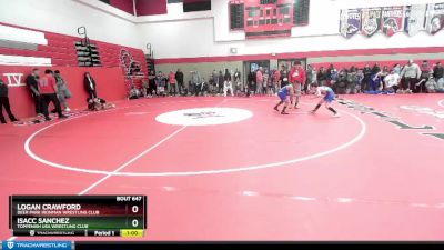 70 lbs 3rd Place Match - Logan Crawford, Deer Park Ironman Wrestling Club vs Isacc Sanchez, Toppenish USA Wrestling Club