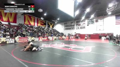 157 lbs Champ. Round 1 - Iram Camacho, Paramount vs Gregorio Tolentino, Calvary Chapel