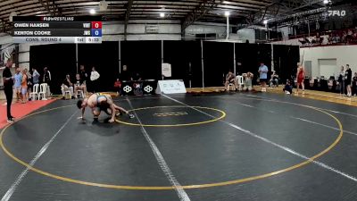 61 kg Cons. Round 4 - Owen Hansen, Viking RTC vs Kenton Cooke, Jackrabbit Wrestling Club
