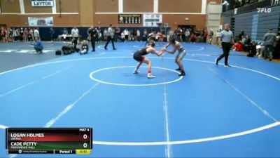 132 lbs Cons. Round 4 - Logan Holmes, Uintah vs Cade Petty, Providence Hall