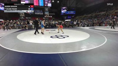 120 lbs Champ. Rd Of 128 - Aileen Aragon, IA vs Celine Frank, MI