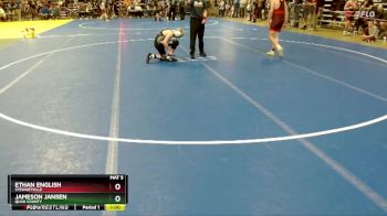130 lbs Champ. Round 1 - Jameson Jansen, Quad County vs Ethan English, Stewartville