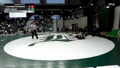 144 lbs 3rd Place Match - Emmitt Henley, Benedictine College Prep vs Alexander Rodriguez, Cardinal Gibbons