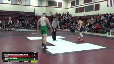 190 lbs Round 2 - Jerek Mostek, Osage vs Hudson Herboldsheimer, Lisbon