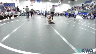 49 lbs Round Of 16 - Hunter Jackson, Noble Takedown Club vs Maximus Crawford, Southmoore SaberCats Wrestling
