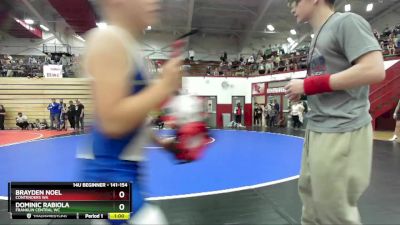 141-154 lbs Round 1 - Dominic Rabiola, Franklin Central WC vs Brayden Noel, Contenders WA