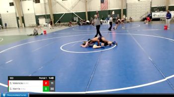 160 lbs Round 2 (16 Team) - Cade Harris, Kearney JV vs Cesar Valencia, Bellevue West