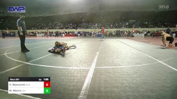 100 lbs Quarterfinal - Hendrix Newcomb, Noble Takedown Club vs Maddox Moore, Edmond North