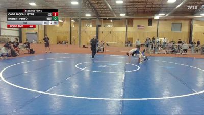 141 lbs Round 2 (6 Team) - Cade McCallister, Clackamas Community College vs Robert Pinto, Westcliff