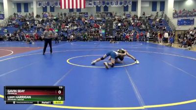 113 lbs Cons. Round 4 - Liam Harrigan, Anthony Wayne vs Gavin Seay, Franklin