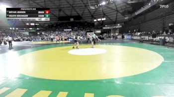 Boys 1A 132 lbs Cons. Round 2 - Heath Bronger, Cascade Christian vs Bryar Jensen, Omak