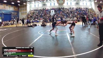 120 lbs Cons. Round 6 - Jack Lombardo, Glynn Coastal Wrestling Club vs Alex Giglietti, Sunshine RTC