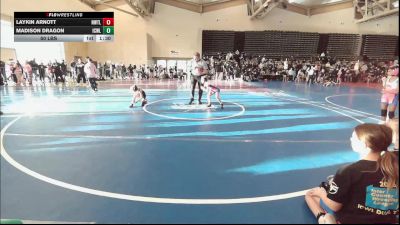 50 lbs Rr Rnd 1 - Laykin Arnott, NewWhale Teel - Girls vs Madison Dragon, ICWL Lady Bruisers