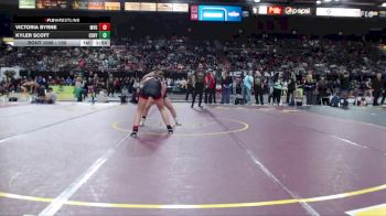 130 lbs Semifinal - Kyler Scott, Century vs Victoria Byrne, Mtn View Oregon