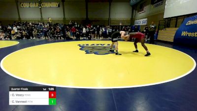 193 lbs Quarterfinal - De`Alcapon Veazy, Ponderosa (CO) vs Carter Vannest, Pitman