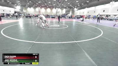 175C Cons. Round 1 - Jake Nichols, St. Pius X (Kansas City) vs Zach Olson, Platte County