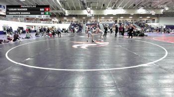 141 lbs Cons. Semi - Guiseppe Guerra, St. Ambrose University vs Logan Wagner, Marian University (IN)