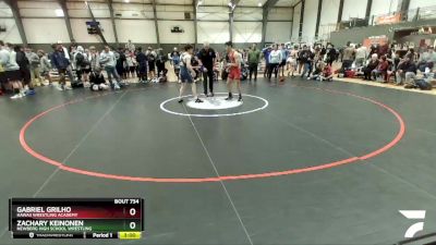 138 lbs Cons. Round 2 - Gabriel Grilho, Hawaii Wrestling Academy vs Zachary Keinonen, Newberg High School Wrestling