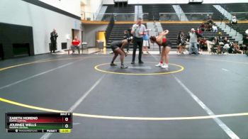 155 lbs Quarterfinal - Journee Wells, Warren Central vs Zareth Moreno, North Central