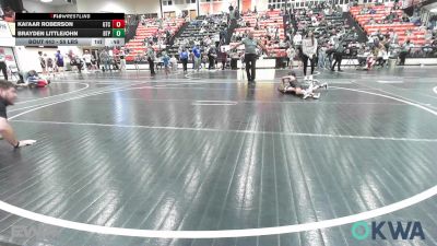 55 lbs Consolation - Kai'Aar Roberson, Grove Takedown Club vs Brayden Littlejohn, Tulsa Blue T Panthers