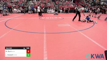 80 lbs Quarterfinal - Max Burd, Weatherford Youth Wrestling vs Landon Heskett, Newkirk Takedown