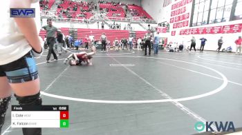 67 lbs Final - Iker Cole, Weatherford Youth Wrestling vs Kyzer Falcon, Division Bell Wrestling