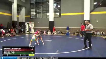 46 lbs Round 4 (12 Team) - Quincy Parn, Missouri Black vs Tapanga Thompson, Nebraska Wrestling Academy