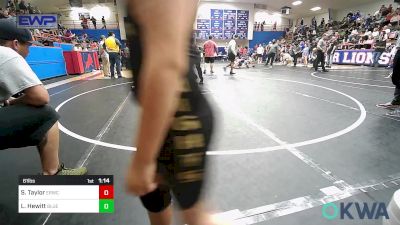 61 lbs Rr Rnd 5 - Shyann Taylor, El Reno Wrestling Club vs Logan Hewitt, Blue Devil Wrestling