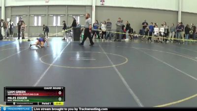 63 lbs Champ. Round 1 - Liam Green, Williamsburg Wrestling Club vs Miles Egger, Reel Wrestling Club