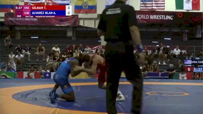 57 kg Semifinal - Thomas Gilman, USA vs Alexei Alvarez, CUB