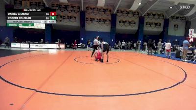 125 lbs Champ. Round 1 - Daniel Graham, Belmont Abbey vs Robert Coleman, Unattached