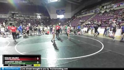 123-139 lbs Semifinal - Harmony Solley, Pikes Peak Warriors Wrestling vs Khloe Valdez, Duran Wrestling Club