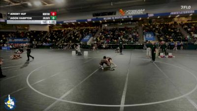 132 lbs Champ. Round 2 - Jason Hampton, Joliet (Catholic Academy) vs Jeremy Huf, Lombard (Montini)