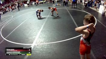 56 lbs Cons. Round 1 - Exodus Horsechief, Hawks Wrestling Club (Lincoln) vs Titus Koch, Trojan Wrestling Club